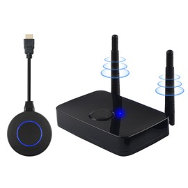 ORIVISION Wireless HDMI Transmitter and Receiver Kit, 1080P@60HZ FHD HDMI VGA Extender Converter, 2.4/5G 100M/328FT Wireless Adapter, Streaming Video/Audio from Laptop,Camera to TV/Monitor/Projector