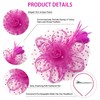 GHGMAO Fascinators Hats for Women Tea Party Hat Derby Fascinators
