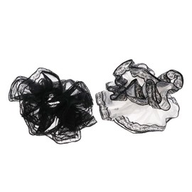 Vctitil Big Scrunchines For Women'S Hair, Premium Lace Soft Scrunchy, XL 7 Inch Big Elastic Thick Band Hair Accessories, 2 Pack, Neutral