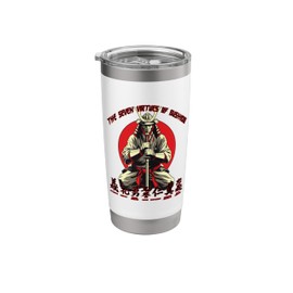 Japanese samurai warrior Seven Virtues of Bushido novelty Stainless Steel Insulated Tumbler