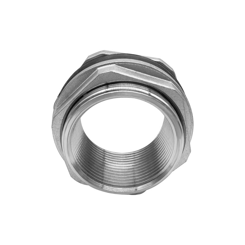 Fitvell 304 Stainless Steel Bulkhead Water Tank Fitting 2" Female