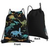 Richugui colorful Bags Drawstring Backpack Cartoon Dinosaur Drawstring Sports Gym