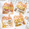 4 Sets DIY 3D House Scene Stickers - 3D Cute
