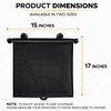 EcoNour EcoNour Car Side Window Sun Shade (2 Pack) |