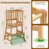 COSYLAND Toddler Standing Tower with Stabilizing Legs - Bamboo Kids