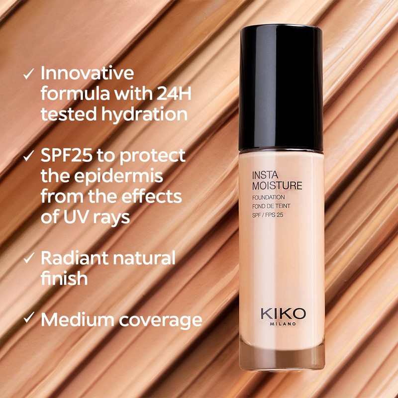 KIKO Milano Instamoisture Foundation 34-10R | Perfecting And Moisturising Spf
