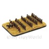 MyTinyWorld 10 Dolls House Miniature Unpainted Metal Indian Infantry Marching