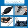 Black Primer Bulb Rubber Fuel Pump Transfer Vacuum Fuel Hand