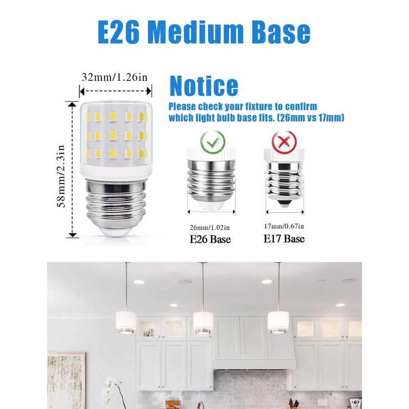 wossluck KEI D34L AC 100-265V 3.5W Light Bulb for Frigidaire