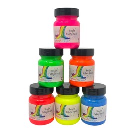 artcraft by anglo Neon Blue Fabric Paint, 60ml Textile Paint. Permanent Paints for Clothes, T-Shirts, Bags & Jeans. Ideal for Art & Craft DIY Projects