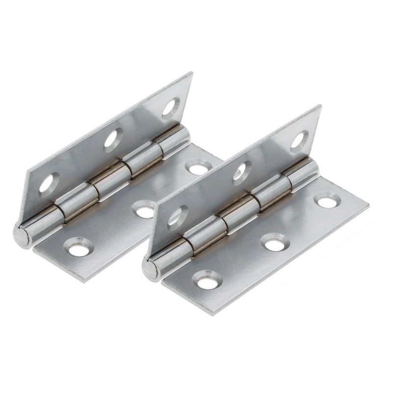 Infinity Decor Pair of 3 Inch (75mm) Steel Butt Hinges