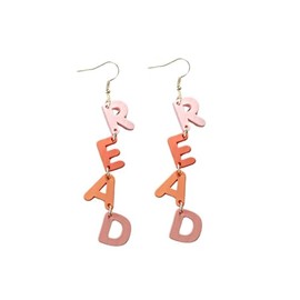 Personality Teacher Student Earrings Pencil Books Dangle Drop Earrings Wooden Read Earrings Teachers Appreciation Day Gifts Reading for Women Back to School Jewelry Graduation Gift -Color A