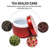 yueton 6PCS Tea Tin Canisters Portable Mini Tea Jars Loose