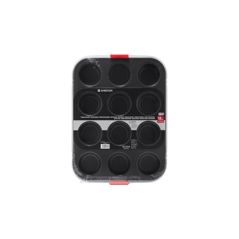 AMBITION Muffin Pan with Lid Licorice Baking Mould for 12