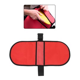 Pongnas Discus Storage Bag, High Strength Discus and Shot Put Carrying Bag for Easy Carrying (Red)