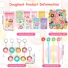 Doughnut Party Bag Set, 8 Mini Spiral Notepad + 8