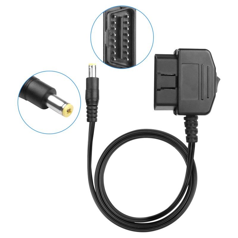 XMSJSIY OBD OBD2 to USB Power Cable 12V 24V 36V