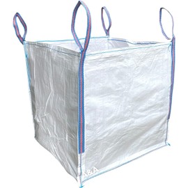 A&A SUPPLIES UK A&A SUPPLIES UK - 1 Tonne Builders Bag 85 x 85 x 85cm FIBC Bulk Jumbo Ton Bags Garden Waste Sack Rubbish Heavy Duty Industrial Woven Material Skip Storage (1 BAG)
