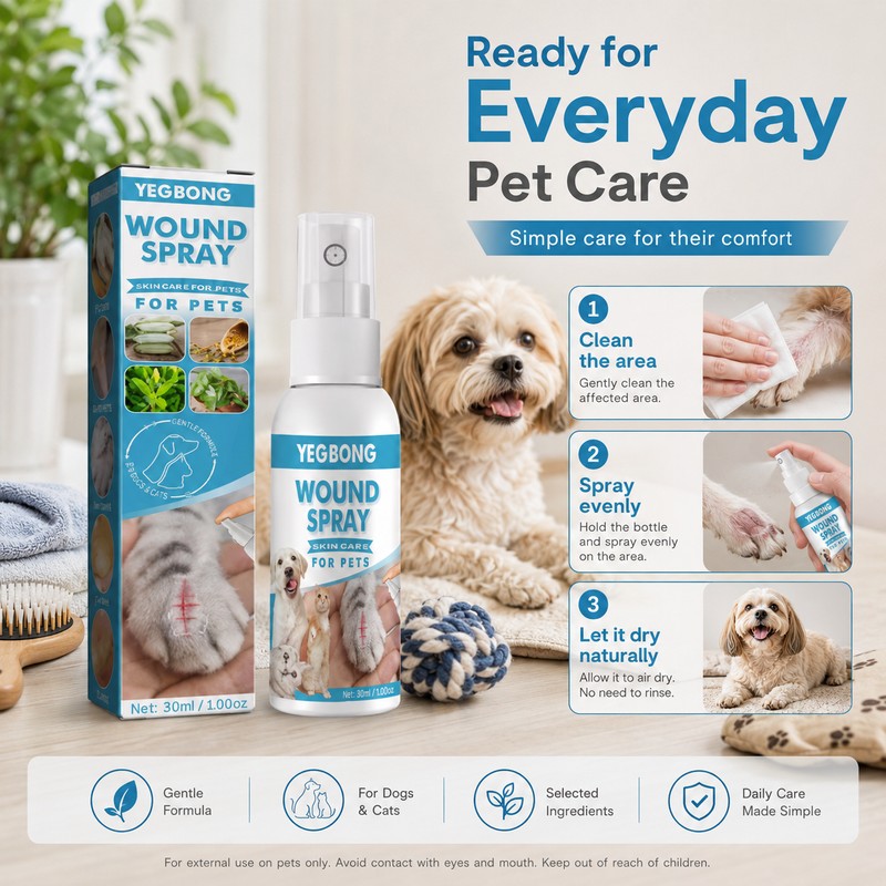 Pet Itch Relief Spray for Dogs & Cats – Gentle