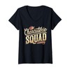 Womens Charcuterie Squad Meat Cheese Board Charcuterie V-Neck T-Shirt