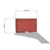 Bear Design Women's Wallet Leather 9 Card Slots Red, red,