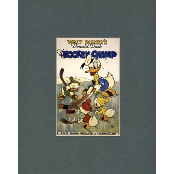 DONALD DUCK~Mat Print~The Hockey Champ~Huey~Lou