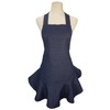 LilMents Women's Retro Denim Kitchen Bib Chef Apron (Navy Blue)