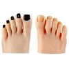 Fayelume 1 Pair Fake Foot, Silicone Feet, Nail Art Training