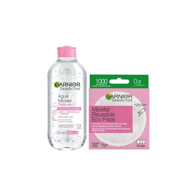 Kit Garnier Skin Active Micelar Todo en 1 400ml +