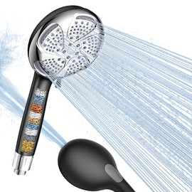 Shower Head with Filter MEKO - Black and Silver