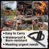 NESAYVER Fire Starter Ferro Rod, Survival Flint Fire Starters Kit