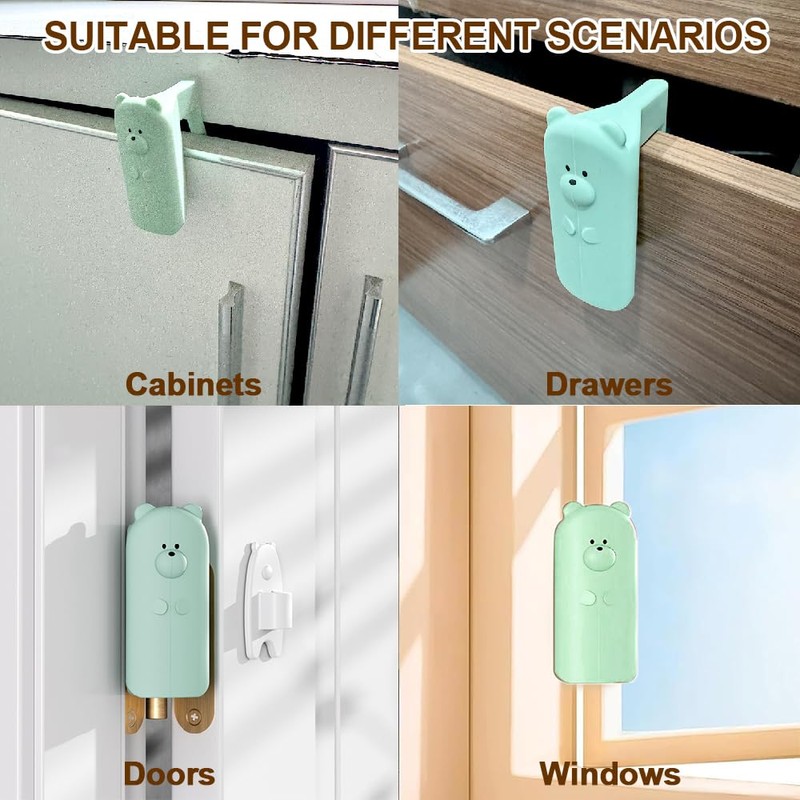 Elfzone Door Hinge Cover - Door Pinch Guard,Hanging Silicone Pinch