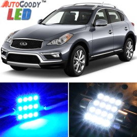 Dome, Map Reading, Courtesy Door Step Light 14 x Premium Blue LED Lights Interior Package for 14-19 Infiniti QX50 QX60 +Tool