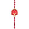 Aditri Creation 2個セット ピンク ロータス ストリング 壁掛け 装飾 ホーム ドア