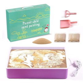 Odoorgames Odoorgames Sand Painting Light Box, Sensory Light Table for Kids - 3 Color Temperature & 10 Levels Adjustable Brightness, 16" (Purple)