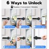 Anweller Smart Door Knob Lock with Display Screen, Fingerprint Keyless