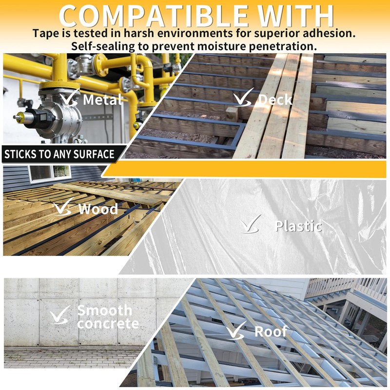 Butyl Joist Tape for Decking, 2" x 50' Flashing Joist