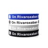On Rivaroxaban Medical Alert Wristband Blood Thinner Awareness (Pack of