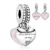 LaMenars Family Member Love Charms 925 Silver for Women Family