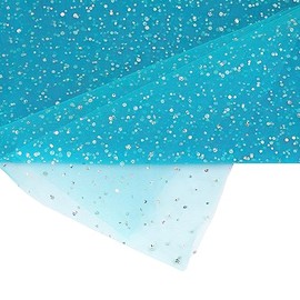 Tulle Fabric 150 cm x 3 m with Glitter Dots - Choice of Colours in 15/150 cm - Fine Tulle Colourfast & Washable - Decorative Fabric for Wedding - Tulle Fabric for Decorating Crafts Tutu Costumes -