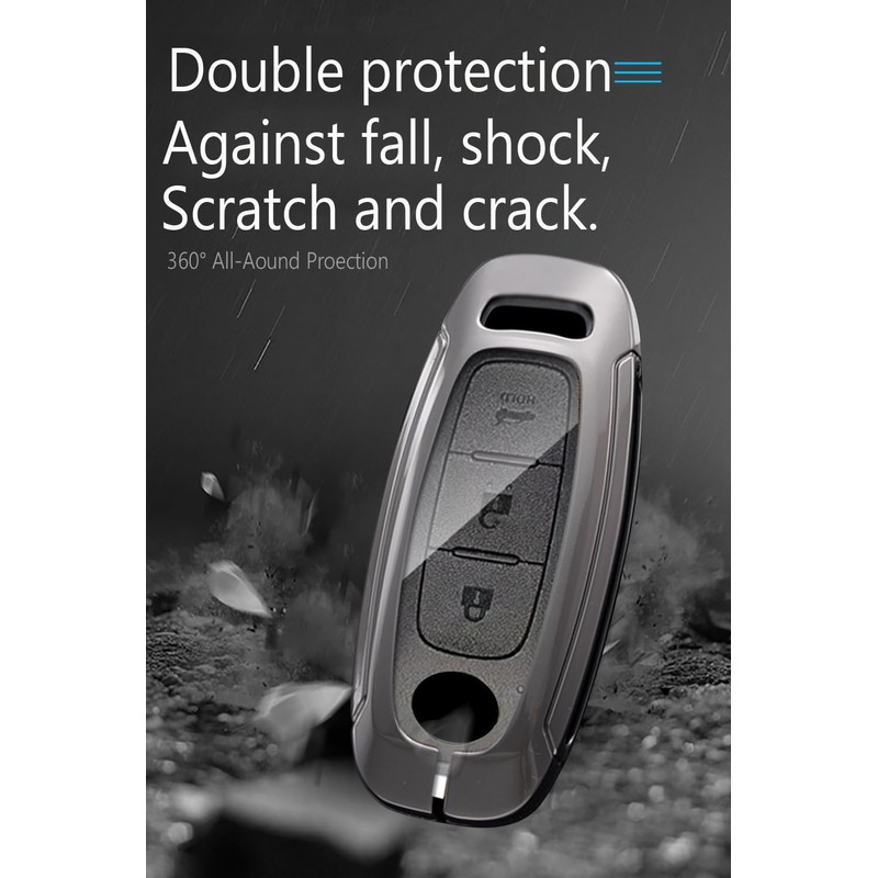 HIBEYO Smart Key Fob Cover Compatible with 2023 2024 2025