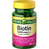 Biotina 5000 Mcg Rápida Absorción Cabello Uñas 120 Cap Sin