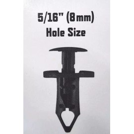 Pittsburgh (2 pc set) Automotive Plastic Fasteners 53/16" (8 mm) - NEW
