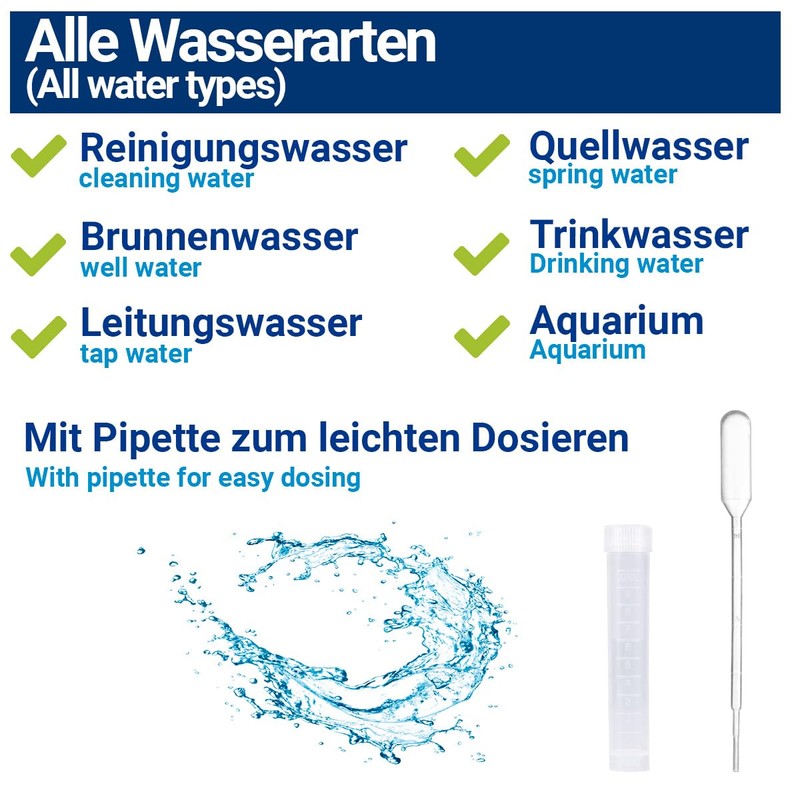 Measuring Water Hardness Test Set German Hardness Range Titration Solution