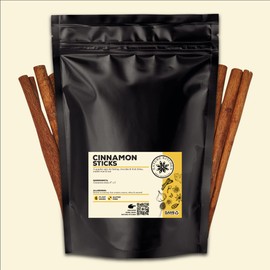 Nature Kitchen Cinnamon Sticks 6 Inch 250G Large Bag Of Seasoning Spices And Herbs. Gluten-Free and Vegan, Everyday Cooking Blends For Marinades, Sauces, Frying, Baking Or Grilling