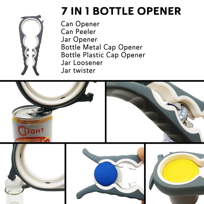 Straame 7-in-1 Jar Opener, Effortless Bottle Opener and Ring Pull