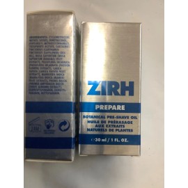 ZIRH 2-PACK ZIRH Prepare Pre-Shave Oil with Botanicals, 1 FL OZ NIB