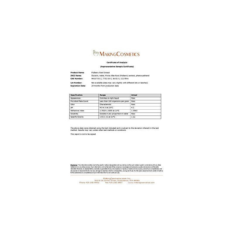 MakingCosmetics - Mulberry Root Extract - 2.0floz / 60ml -