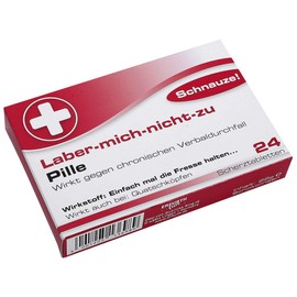 Funny Pills LABER MICH NICHT ZU PILLE Set of 2 as Birthday Gift Fun, Anti Stress, Good Mood, Stag Night Man and Woman. With John Silver® Oracle Sayings