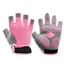 Holiberty Kids Half Finger Sport Gloves Non-Slip Children Cycling Sports Mittens Parkour Outdoor Shockproof Sports Training Gloves